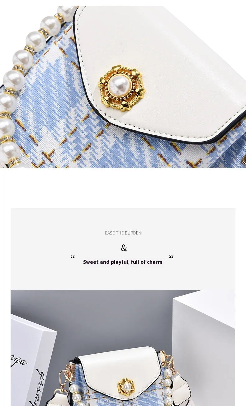 Fashion Women'S Crossbody Bag Girl'S Cute Princess Wallet Classic Shoulder Bag Summer Pearl Chain Phone Bag - Bellarte Enchanté Fashion Women'S Crossbody Bag Girl'S Cute Princess Wallet Classic Shoulder Bag Summer Pearl Chain Phone Bag